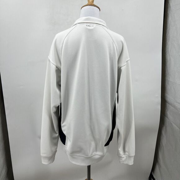 Adidas Clima365 Track Jacket Womens XL White Full Zip Stand Collar Raglan Sleeve - Picture 7 of 16